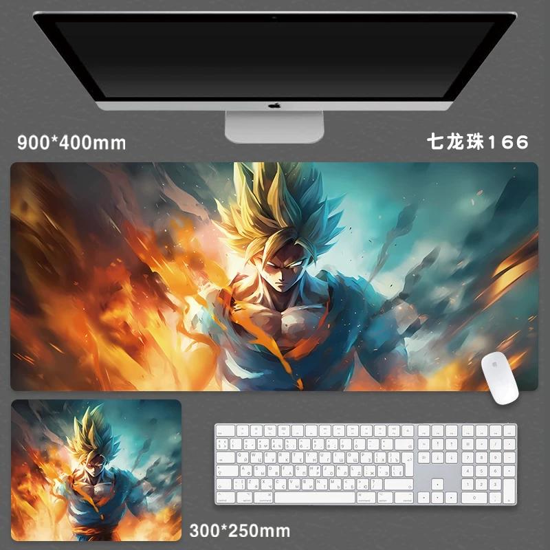 High Quality Japanese Animation Seven Dragon Ball Mouse Pad Oversized Boys Animation Two-dimensional E-sports Game Computer Keyboard Student Desk Pad