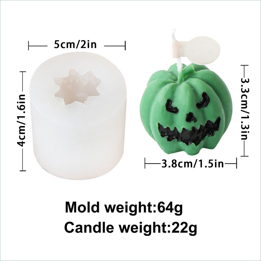 Carving Pumpkin Candle Mold Halloween Pumpkin Silicone Molds Handmade Soap Gypsum Casting Molds Thanksgiving Craft Supplies