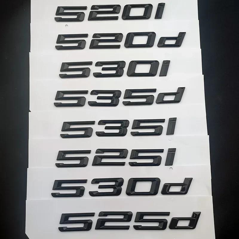 3d ABS Car Trunk Letters For BMW 530d 530i 520i 520d 535i 535d 525i 525d Logo Badge Emblem Lettering Badge Sticker Accessories QR4