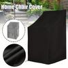1/2pcs Patio Stacking Chair Covers Stacked Chair Dust Cover with Storage Bag Oxford Cloth Outdoor Garden Stacking Chair Covers