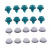 20/30/50Pcs Car Interior Accessories Auto Vehicle Retainer Fastener Rivet Green Nylon Retaining Clip For Bumper Door Buckle