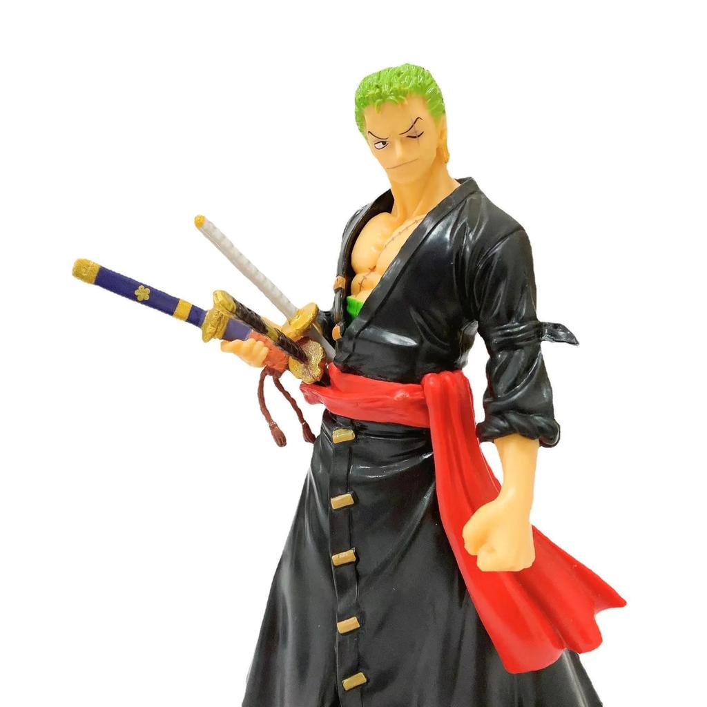 17CM Anime One Piece Roronoa Zoro Figure Art King Sauron Wano Country Anime Figure Toy Gift Set Action Figure Perfect Gift