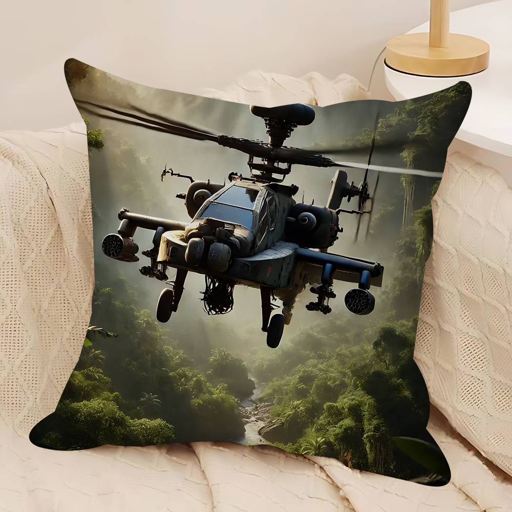 

Наволочка для подушки Fighter Apache – Съемная, стирающаяся, всесезонная, из мягкого льна 12x12Inch
