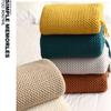 Knitted Throw Blanket for Couch Soft Farmhouse Boho Throw Blanket with Tassels Home Decorative Lightweight Throw Blankets,Throws for Bed/Chair/Sofa