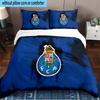 3PCS Fc Porto Crest Design Printed Bedding Set, Includes A Duvet Cover and Two Pillowcases for Bedroom, Suitable for All Seasons