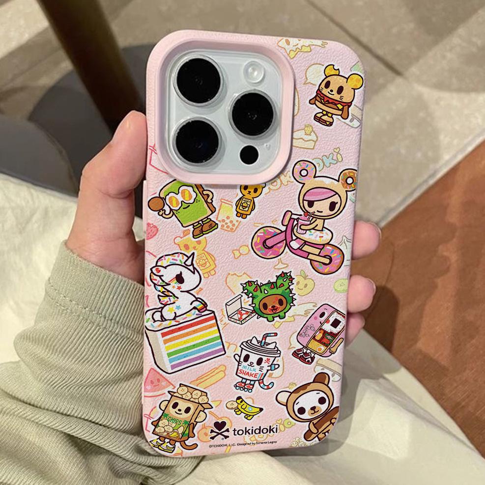 Cartoon T-Tokidokis Lichee Leather Phone Case For Samsung A57 A36 A26 A07 A55 A35 A16 A06 A54 A34 A25 A24 A15 A14 A05S A05 4G 5G