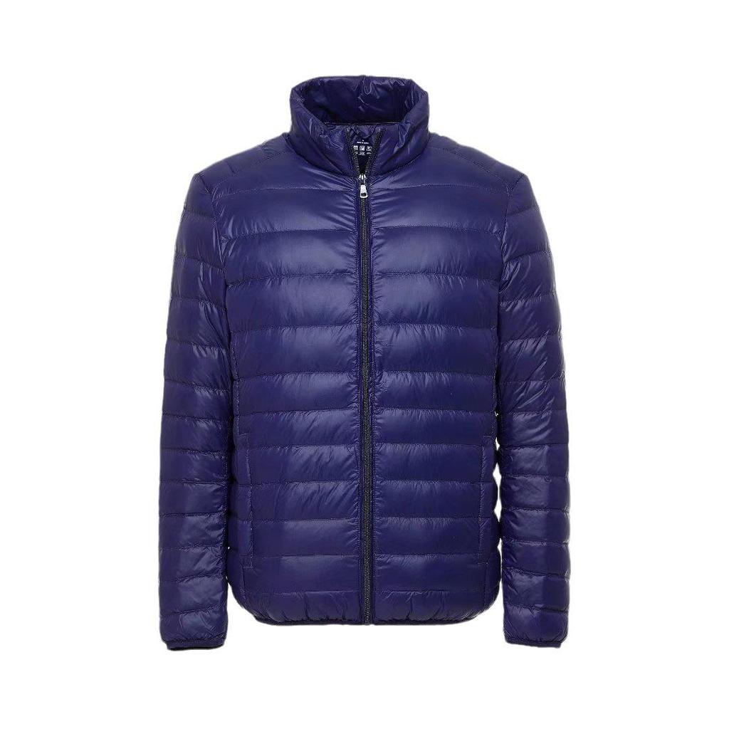 Men's Lightweight Stand Collar White Duck Down Jacket