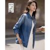 Demana Cloud Oxygen Cotton Gradient Denim Lapel Shirt