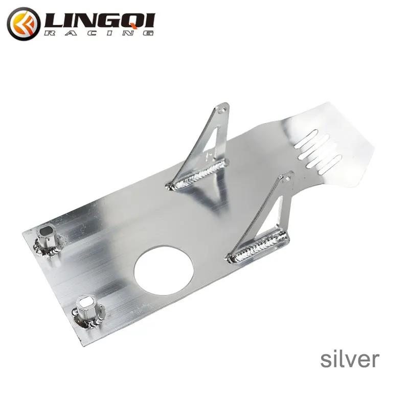 

LINGQI RACING Motorcycle 335mm Engine Base Protector Cover Belly Pan For Pit Dirt Bike Accessories серебряный