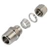 1Pcs Stainless Steel Quick Fitting 304 SS Metric ZG Pipe Fitting Tube Connector  for Oil Water Gas