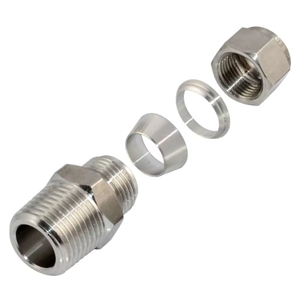 1Pcs Stainless Steel Quick Fitting 304 SS Metric ZG Pipe Fitting Tube Connector  for Oil Water Gas