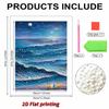 DIY Pearl Painting Set Wave Pattern Home Decoration Handmade Sticky Diamond Creative Canvas Pearl Art Painting Crafts Perfect Gift