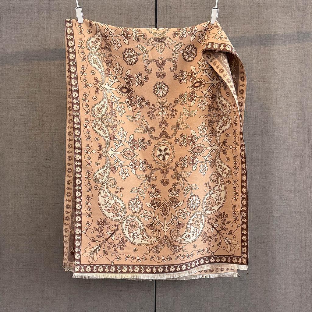 Cashew Flowers Pattern Cashmere Scarf Women Design Warm Pashmina Blanket Scarves Female Shawl Thick Foulard Bufanda