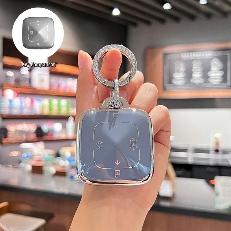 Zeekr 001 Schlüsseletui für Zeekr Geek 009, X Schale 7X Schnalle, 007 Mix, Modell 2025 25 Fingerspitzen-kompatibel