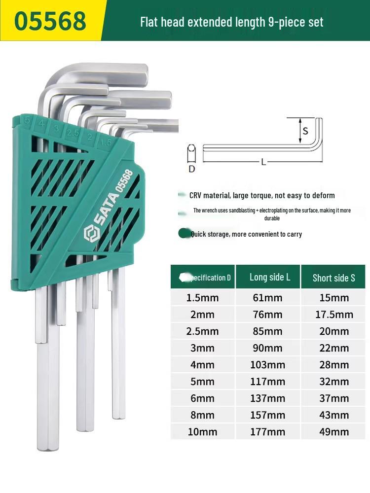 SATA Hex Wrench Set: Household Tools with Hexagonal Sockets & Screwdrivers