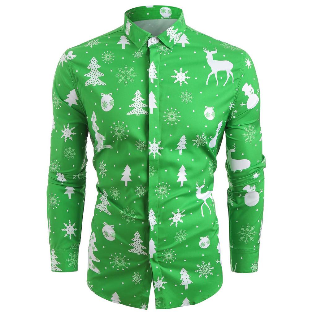 Buy Men Casual Snowflakes Christmas 