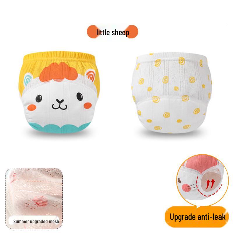 

Детские тренировочные трусики из хлопка класса А, дышащие, моющиеся, для девочек: Летнее марлевое подгузниковое нижнее белье 110 (recommended 26-35 lbs)