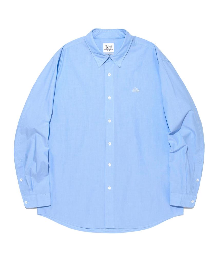 LEE House Logo Poplin Shirt Blue