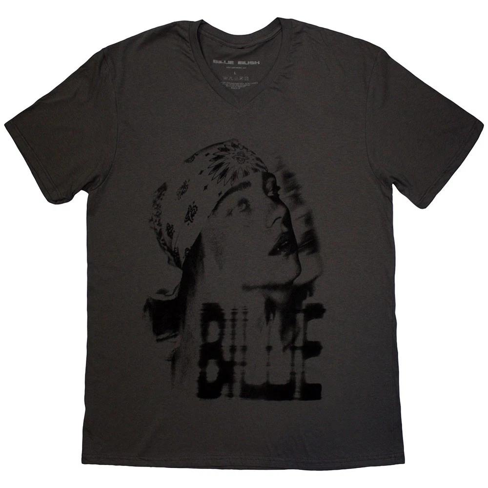 Billie Eilish Tonal Bandana Photo Tee Tshirt Unisexs L