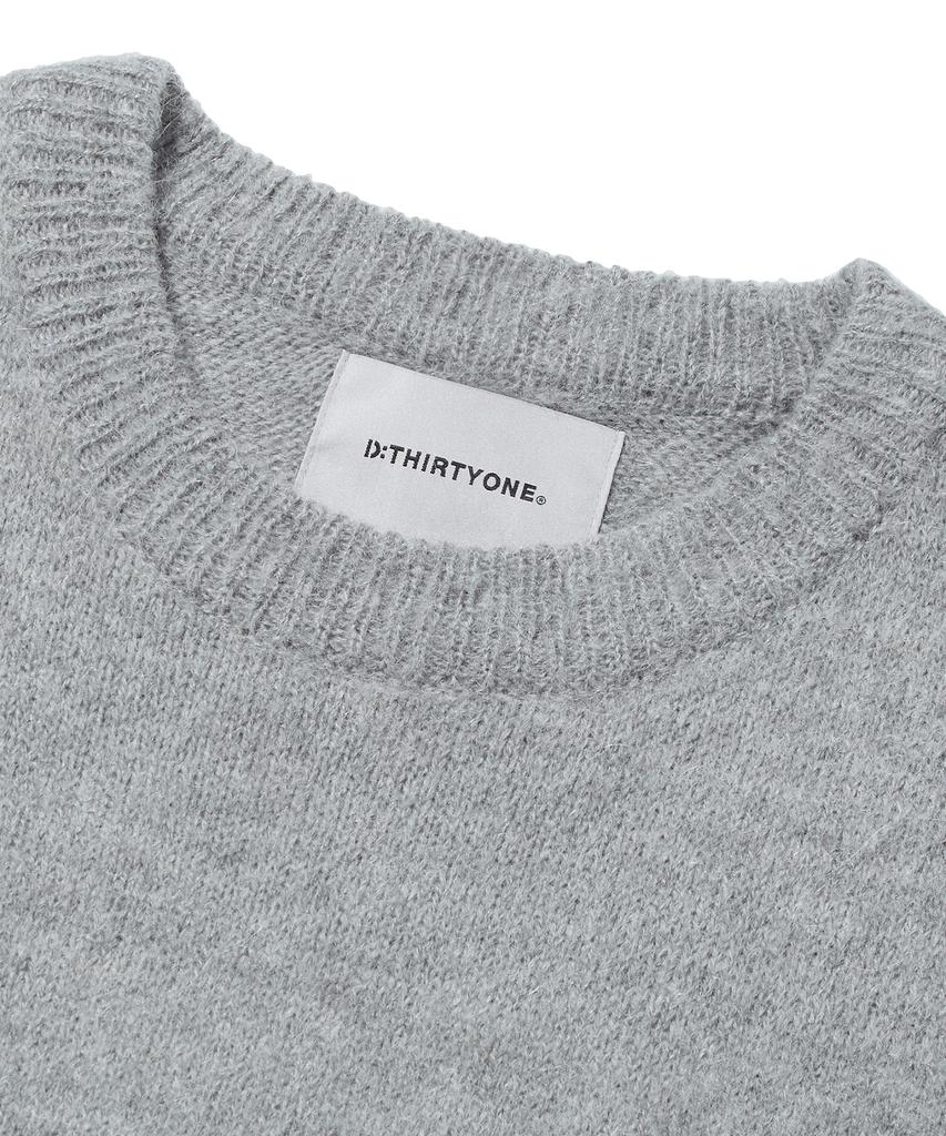 DTHIRTYONE Brushed Alpaca Sweater_Gray