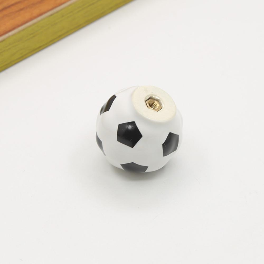 Single Hole Basketball Door Handle Pull Handles Drawer Knobs Creative Football Door Knob  Drawer
