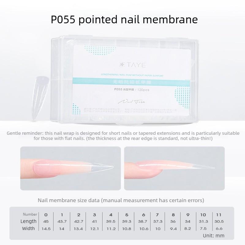 New 120pcs Nail Clear Rocket Shape Sandwich Dual Nail Forms Reusable Full Cover Dual Nail Molds Top & Bottom 2026 New Style