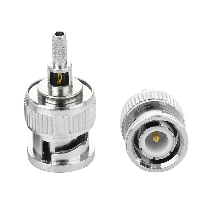 RF Connector Crimp Nickelplated BNC-J-1.5 Adapter for Coaxial Cable RG174 RG316 LMR100