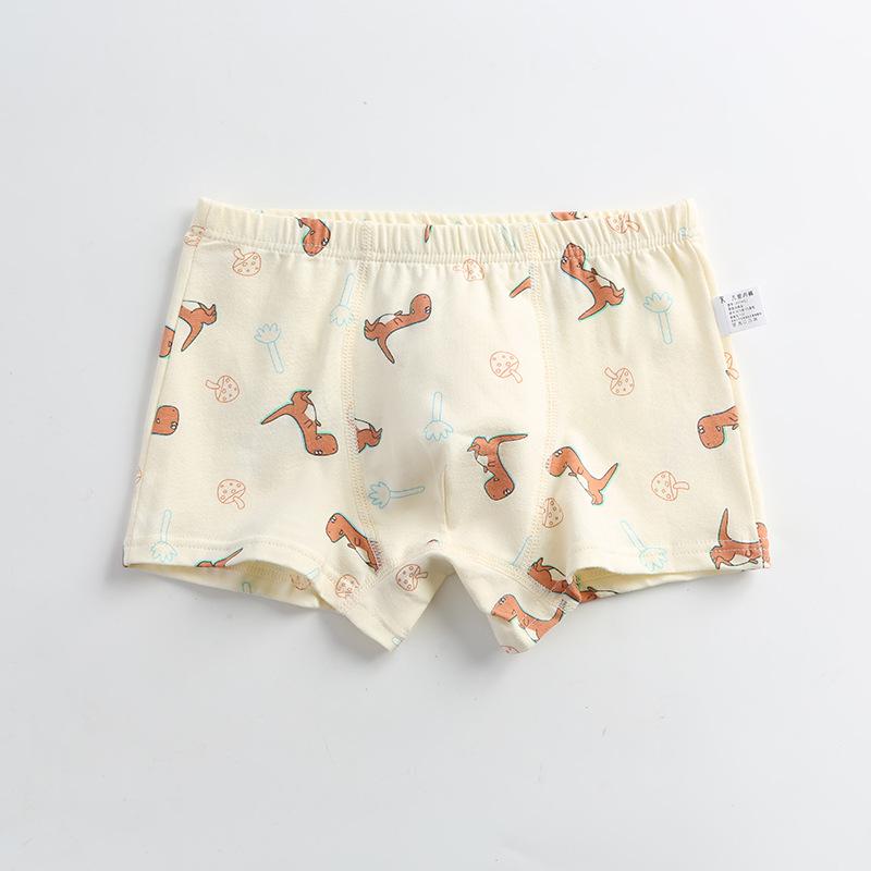 Dětské kreslené bavlněné boxerky se středním pasem - Prodyšné studentské spodní prádlo třídy A