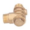 3 Port Air Compressor Check Valve Durable Brass Check Valve for Hydraulic Pneumatic System