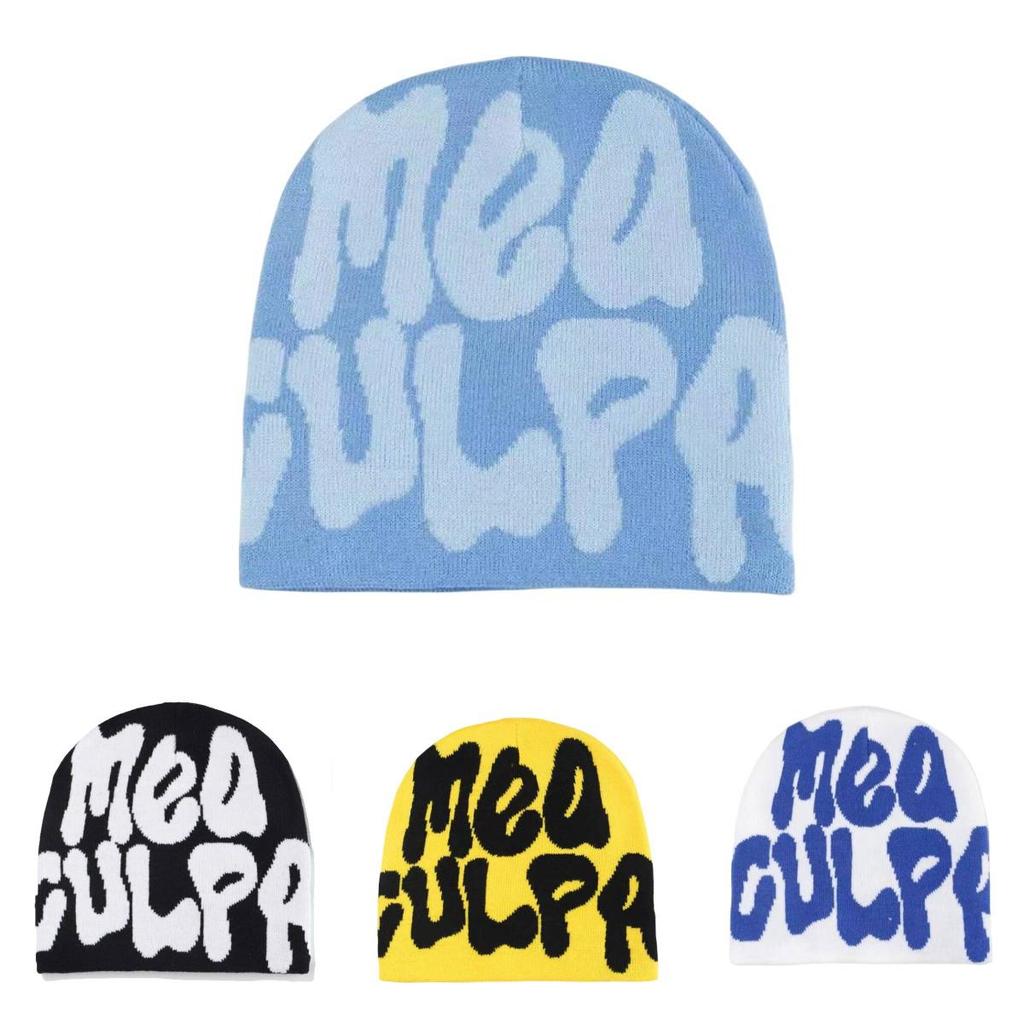 Mea Culpa Beanies Knit Cap Warm And Stylish Winter Headwear