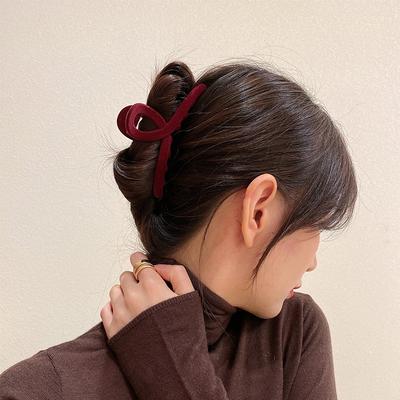 Şık retro kadife saç tokası