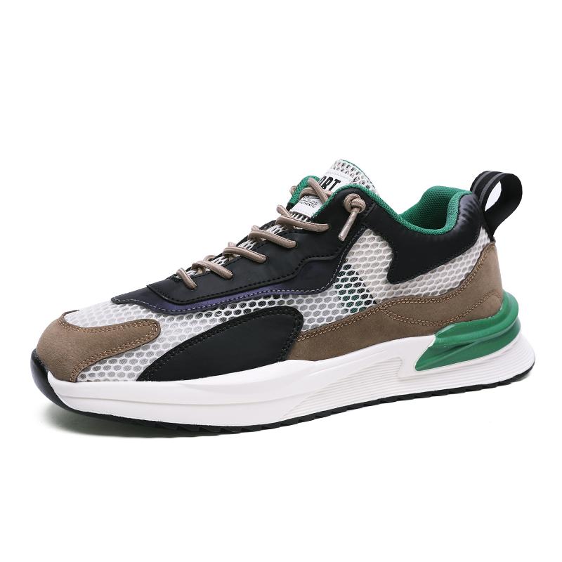 Men’s Sports Basketball Shoes Street Style Running Sneakers Students Over Sized Breathable Mesh Shoes Low Top