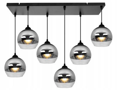 ELEGANT HANGING LAMP, GLASS LAMP, CHROME LED