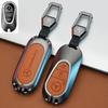 SFX1  Zinc Alloy+Leather Car Key Case Cover for Mercedes Benz 2021 C /S Class W223 W206 S350L S400L S450L S500L Protector