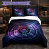 Set Lenzuola Manchester City Modello 3 Pezzi Morbida Copripiumino in Microfibra con Federe per Camera da Letto