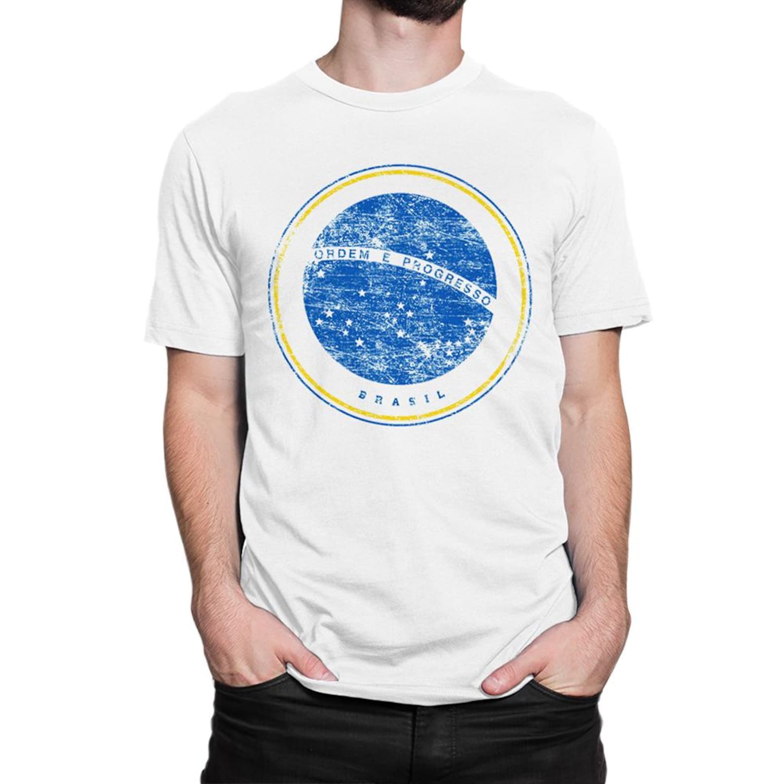 Brazil National Football Team T-Shirt, Men s and Women s Sizes (FOT-22452) L