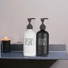 500ml Dish Soap Dispenser Set for Kitchen Sink Hands Soap Dishes Detergent Storage Bottle Refillable Bottles Black/white