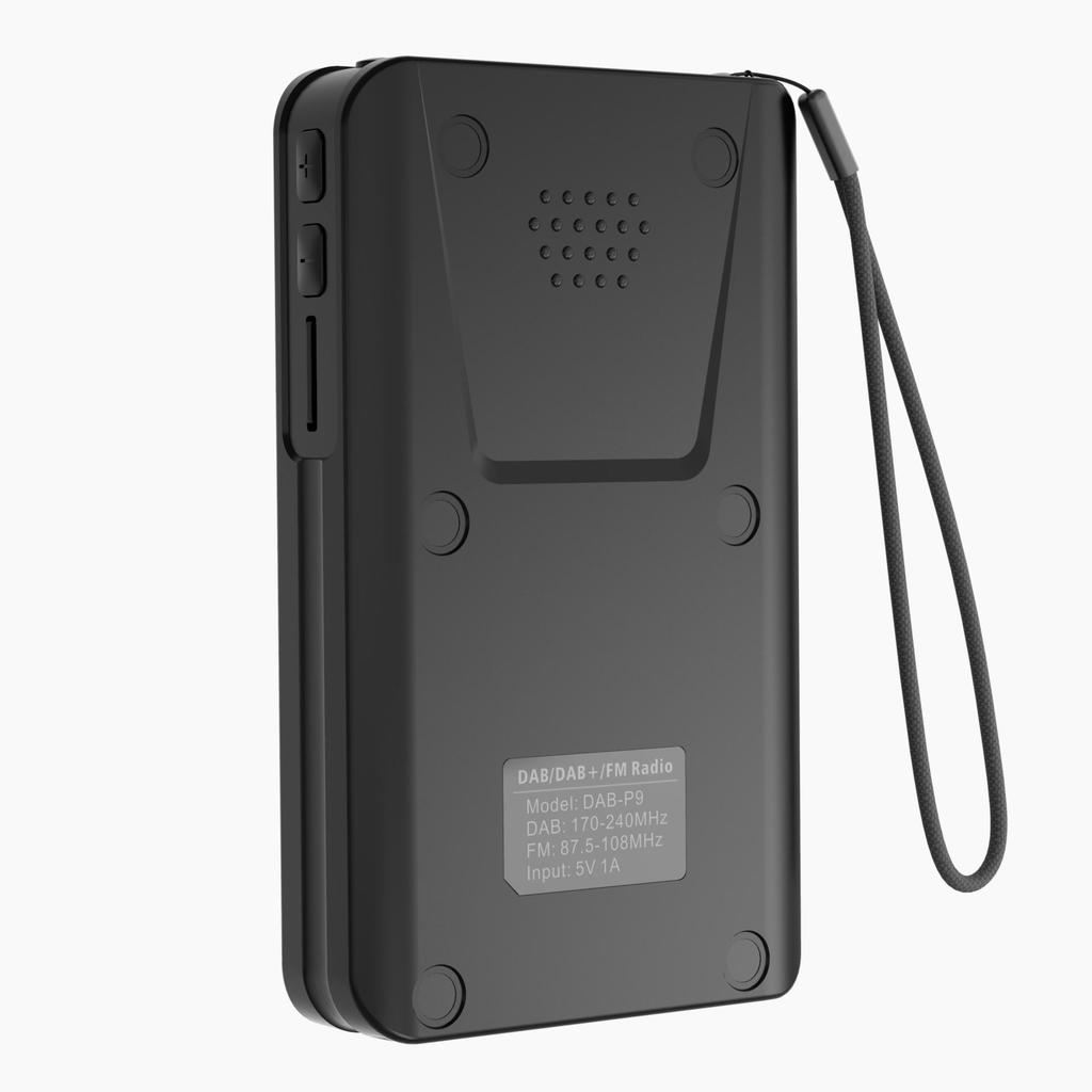 Mini Pocket DAB Digital Radio FM Receiver RDS with LED Display Portable MP3 Player Support TF Card Sleep Time Set