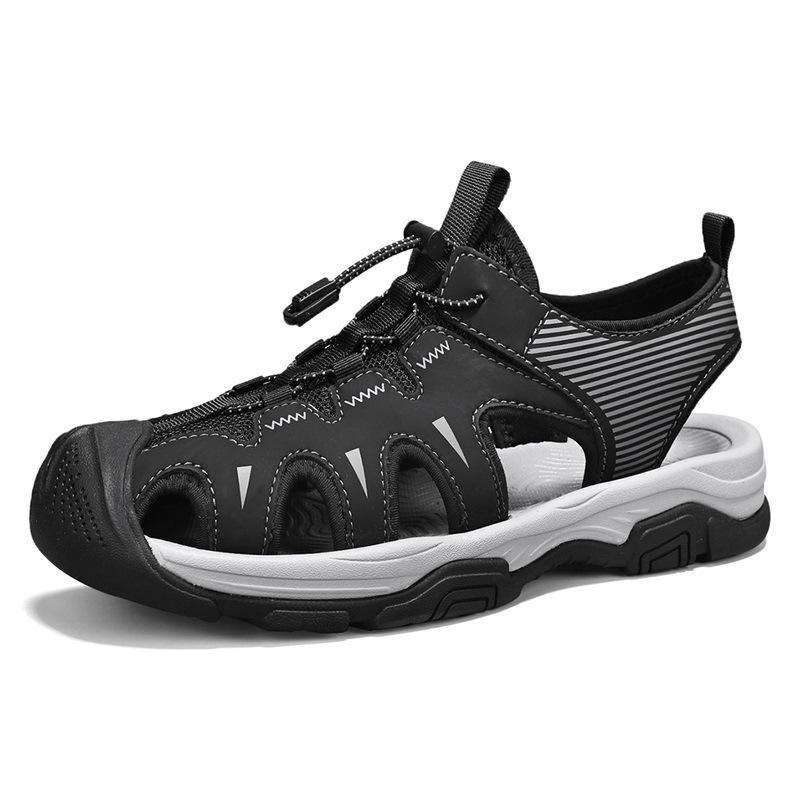 Foreign Trade Explosion Men's Trend Casual Bag Head Breathable Sandals 2025 Summer Sports Versatile Beach Shoes