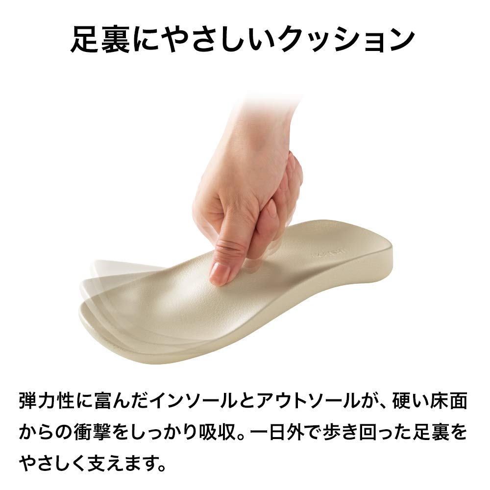 AKAISHI Official Arch Fitter 608 Room Shoes Room Shoes for Men and For Collapsed Arches (S (22.0-22.5cm), Red) Slippers, Women,