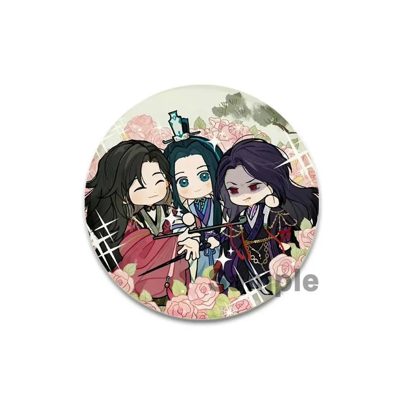 32/44/58mm Handmade Tinplate Plastic Badge Ashes of The Kingdom Brooches for Collar Clothes Backpack Jewelry Fans Gifts Card Games