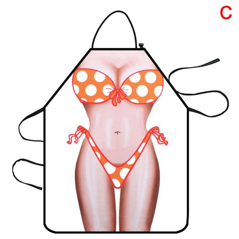 Funny Muscle Man Kuchyňská zástěra Sexy ženy vařící Pinafore Home Cleaning Tool