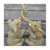 1 Pair Elephant Couple Figurine Elephant Couple Statue Elephant Ornaments For Home Deskpot Cupboard Props Decor Accessories