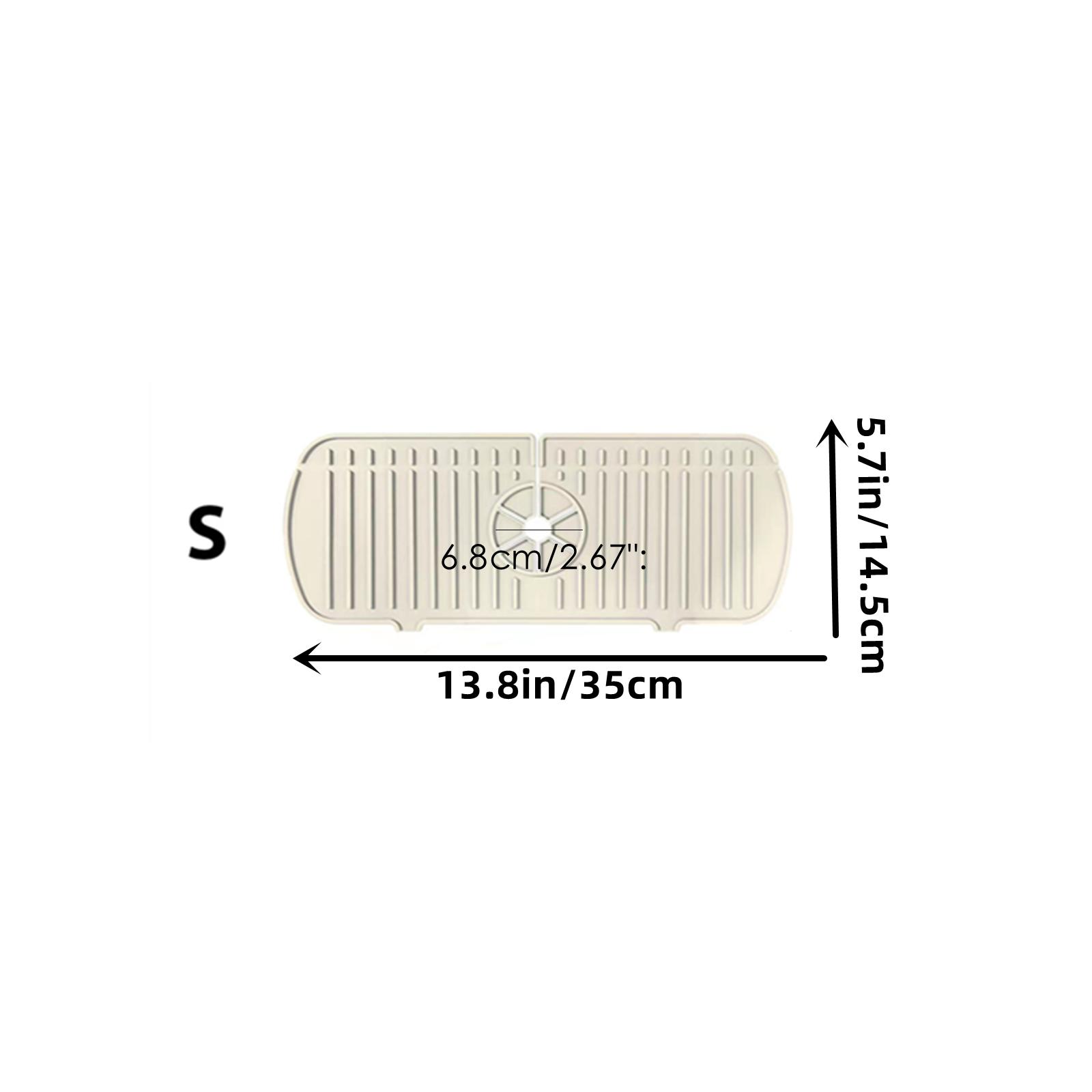 

Оновіть свою раковину у ванній кімнаті за допомогою цієї силіконової накладки для бризок без вмісту бісфенолу А – тримайте свою стільницю чистою та сухою! Faucet Mat (S) бежевий