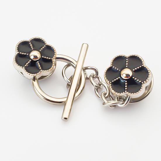 5 Pcs Chain Button Pins Cardigan Closure Fastener No Sewing Detachable Decorative Buttons for Sweaters Cardigans
