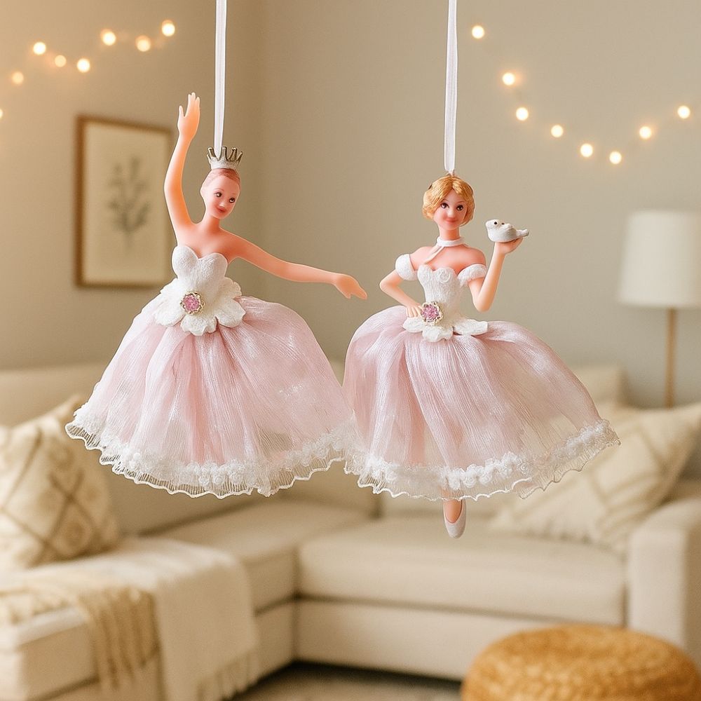 Dance Theme Christmas Ballet Girl Pendant Cute Xmas Girl Decorations  Christmas Tree