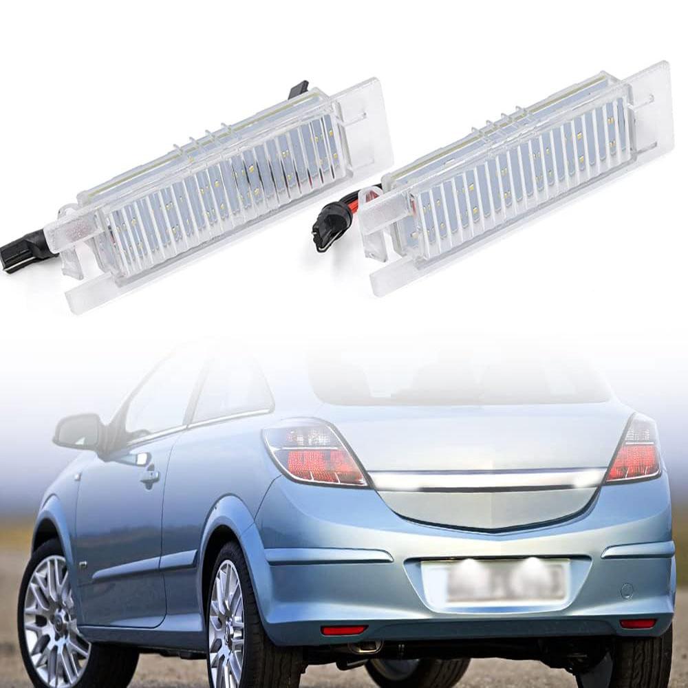 1Pair LED License Plate Light 6223506 for OPEL Zafira B Astra H