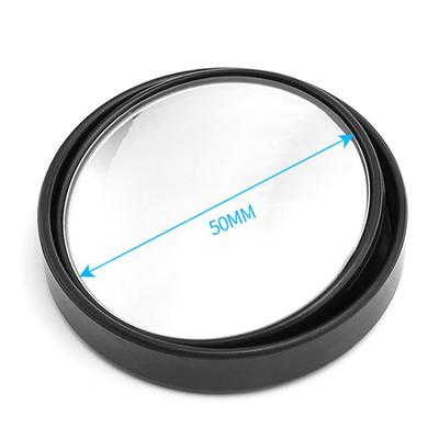 2 buc Oglindă HD din sticlă pentru unghi mort auto motocicletă 360° reglabilă unghi larg