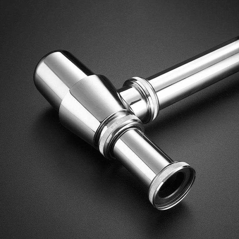 304 Stainless Steel Bathroom Siphon Sink Drain Pipe Basin Drain Siphon Nickel/Chrome Basin Bottle Trap Drain Set Accessories
