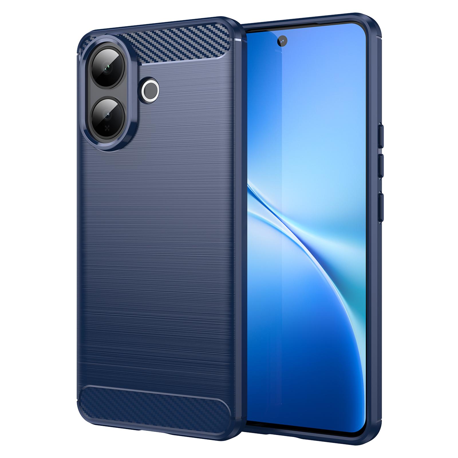 

For vivo V60 Lite 5G/4G Case Protective Phone Cover Carbon Fiber Texture Brushed